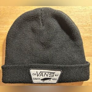 Ultra Cool Black Knit Vans Beanie!